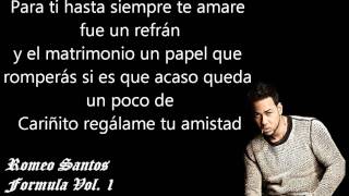 Llevame Contigo  Romeo Santos ♦♦ Letra ♦♦ [upl. by Tadeas]