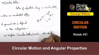 Class 11 Physics  Circular Motion  1 Circular Motion and Angular Properties  For JEE amp NEET [upl. by Cornish45]