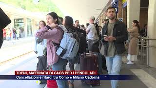 Etg  Treni mattinata di caos per i pendolari Cancellazioni e ritardi tra Como e Milano Cadorna [upl. by Rramo231]