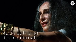 Maria Bethânia  Ultimatum  Dentro do Mar Tem Rio [upl. by Naejamron]