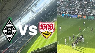 ENDLICH WIEDER 2 SIEGE IN FOLGE ZWEITES HEIMSPIEL DER SAISON GLADBACH VS STUTTGART  STADION VLOG [upl. by Nomead]