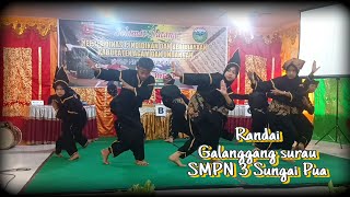 Penampilan Randai SMPN 3 Sungai Pua KabAgam Galanggang Surau Giriang Giriang [upl. by Nita]