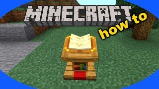 How to Craft and Use a Lectern in Minecraft [upl. by Anaujat]