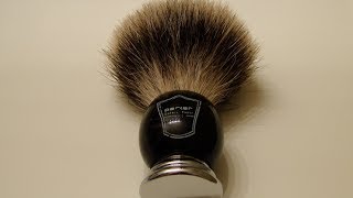 Parker 100 Pure Badger Bristle Shaving Brush with Black Deluxe Handle [upl. by Aihseket]