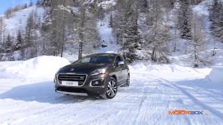 Peugeot Winter Test MotorBox prova Hybrid 4 e Grip Control sulla neve [upl. by Bannon]