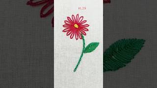 simple flower embroidery designs embroidery embroidery desigamer embroiderydesigns [upl. by Musa]