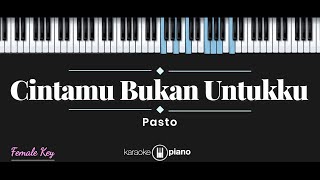 Cintamu Bukan Untukku OST Dari Jendela SMP  Pasto KARAOKE PIANO FEMALE KEY [upl. by Nnyliak]