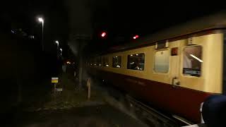 SR no 34046 Braunton on The Steam Dramas Departure Woking for London Victoria [upl. by Airreis220]