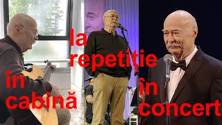 Tudor Gheorghe de la cabină de la repetiție din concert [upl. by Adnale]