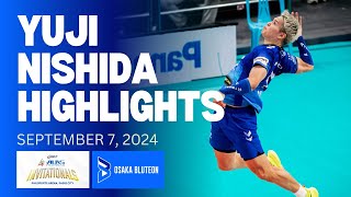 Yuji Nishida Highlights  Osaka Bluteon vs Alas Pilipinas  September 7 2024 [upl. by Tudor]