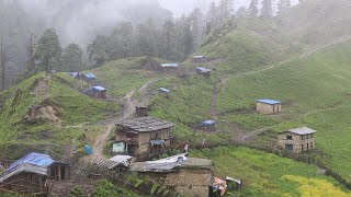 Simple Nepali Rural Village in Mountain  Life with Beautiful Nature  IamSuman [upl. by Valentino726]