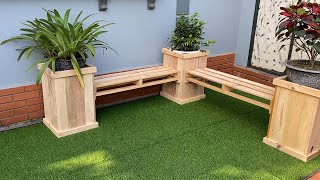 Pallet Ideas To Create Something Amazing At Home  Build A Pallets Wooden Planter Benches [upl. by Atnes]