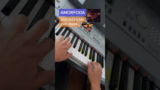 Amorfoda  Bad Bunny PIANO TUTORIAL EASY Piano Fácil Con Números [upl. by Hatokad190]