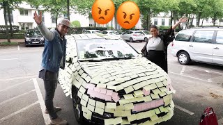 ON RECOUVRE SA VOITURE DE POST IT  PRANK  😏 [upl. by Neelya]