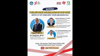 Webinar Percepatan Sinkronisasi Dapodik untuk Cut Off BOSP TA 2024 [upl. by Hairahcez]