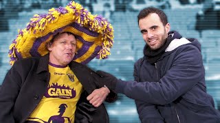 Irish HURLING FAN 🏏sings WEXFORD song in Croke Park 🎵 [upl. by Nehgem925]