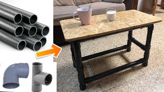 CREA ESTA MESA FÁCIL Y ECONÓMICA PVC [upl. by Rothenberg]