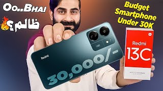 Finally  Best Budget Smartphones Under 30K  Redmi 13C in Pakistan  Unboxing amp Review⚡⚡ [upl. by Bertina]