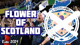 Flower of Scotland  Scotland national anthem Euro 2024 WITH LYRICS [upl. by Marita]