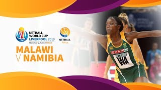 Malawi v Namibia  Africa Netball World Cup Qualifiers  Day 5 [upl. by Samantha]