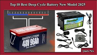 ✅ Top 10 Best Deep Cycle Battery New Model 2025 [upl. by Lehcim]