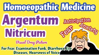 Argentum Nitricum 30200 Uses Drug Picture  For Anxiety Fear Anticipation Diarrhoea [upl. by Tacy]