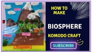 biosphere how to make biosphere 3d model for school project biosphere model [upl. by Cavallaro]