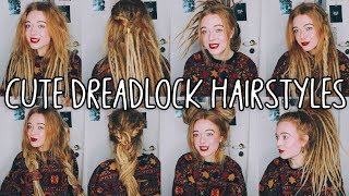 8 Cute amp easy dreadlocks hairstyles [upl. by Romona849]