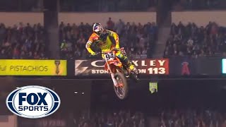 Rookie Ken Roczen Gets Surprise Win at Anaheim 1  2014 Supercross [upl. by Repsaj]