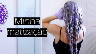 MATIZAÇÃO como faço e o que uso no meu cabelo loiro Por Bia Munstein [upl. by Stieglitz912]