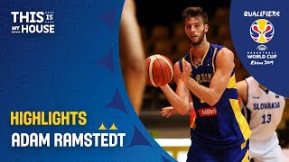 Adam Ramstedts genombrott vs Slovakien FIBAWC PreQualifiers [upl. by Gorton]