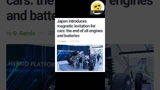 Japan introduces magnetic levitation for carsEngine amp battery free future shorts viral trending [upl. by Ecirtahs]