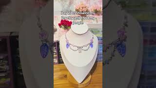 Crystal Garden Necklace jewelry handmadejewelry jewellery handcraftednecklace smallbusiness [upl. by Taran]