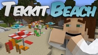 Minecraft Microblock Beach  Redpower amp Tekkit Detail Creation [upl. by Candie]