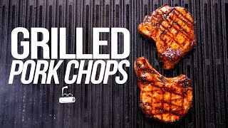 THE BEST GRILLED PORK CHOPS THAT YOU REALLY NEED TO MAKE  SAM THE COOKING GUY [upl. by Oab]