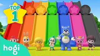 Learn Colors with Slide and More  Compilation  Colors for Kids  Pinkfong amp Hogi Nursery Rhymes [upl. by Asiak]