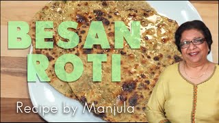 Besan Roti Recipe  How to make Gluten Free Besan Roti Recipe By Manjula [upl. by Thibaut]