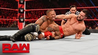 Finn Bálor vs Lio Rush  Intercontinental Championship Match Raw Feb 25 2019 [upl. by Weight]