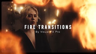 Cinematic Fire Transitions for Music Videos Commercials Films  Use it in any editing software [upl. by Atnoved]