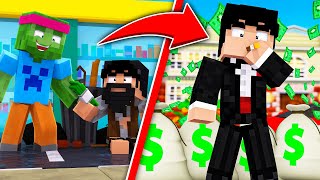 JE REND UN SDF RICHE SUR MINECRAFT  💰💸 CEDRIC IL DEVIENT UN HOMME DAFFAIRE [upl. by Matthieu]