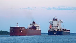 The largest great lakes freighter and the newest great lakes freighter [upl. by Euginimod]