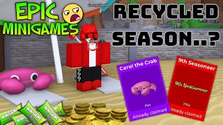 Reviewing Epic Minigames Season 9 Update COMPLETED BATTLE PASS [upl. by Ahsemrak]