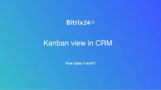 Kanban view in CRM [upl. by Suivatra]