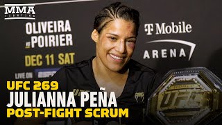 Julianna Pena Targets Valentina Shevchenko Germaine de Randamie Rematches  UFC 269  MMA Fighting [upl. by Olim560]