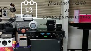 Sonus faber Omnia vs Mcintosh RS250교차비교영상 [upl. by Hirschfeld]