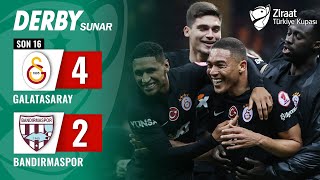 Galatasaray 42 Teksüt Bandırmaspor MAÇ ÖZETİ Ziraat Türkiye Kupası Son 16Turu  06022024 [upl. by Axe222]