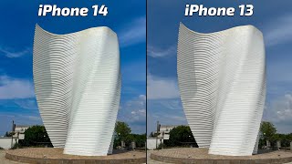 iPhone 14 vs iPhone 13 Camera Test [upl. by Zipah376]