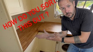 How to fit worktops when your walls are out of square [upl. by Tati]