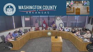 Washington County Regular Quorum Court Meeting 07182024 [upl. by Honor]