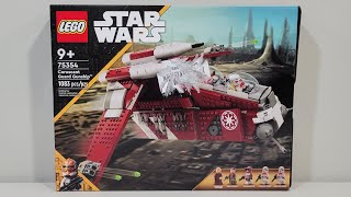 Lego Star Wars Coruscant Guard Gunship 75354 REVIEW [upl. by Nomelihp342]